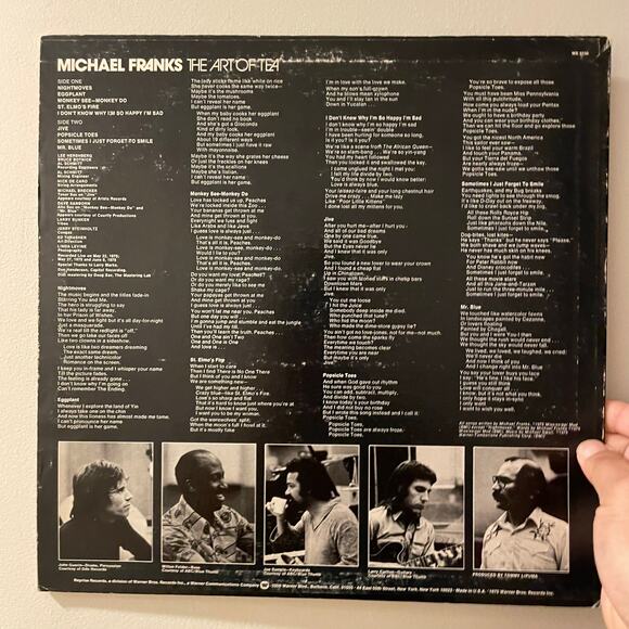 Michael Franks - The Art Of Tea LP vintage vinyl record jazz - Picture 2 of 4